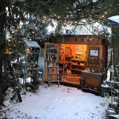 Ein Schneetag beim Lesegarten an der Unikate